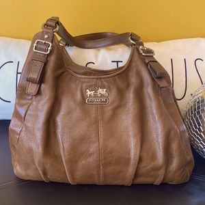 Coach Maggie Leather Hobo Shoulder Bag